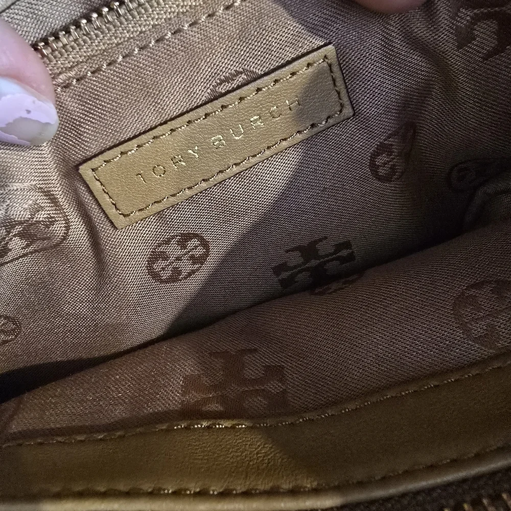 Tory Burch Women’s Rare Boho Marion Woven Flap Shoulder Crossbody Bag